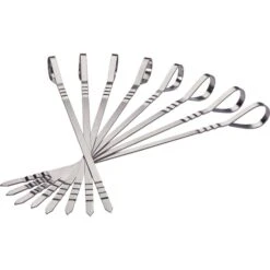 Napoleon Edelstahl Schaschlik-Spieße Set, 8 Stück, Grillspieß