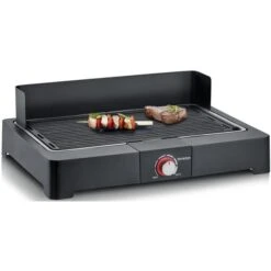 Günstiges Grill Geschäft -Günstiges Grill Geschäft Severin PG 8562 Tischgrill mit Grillplatte Elektrogrill@@1740660 1